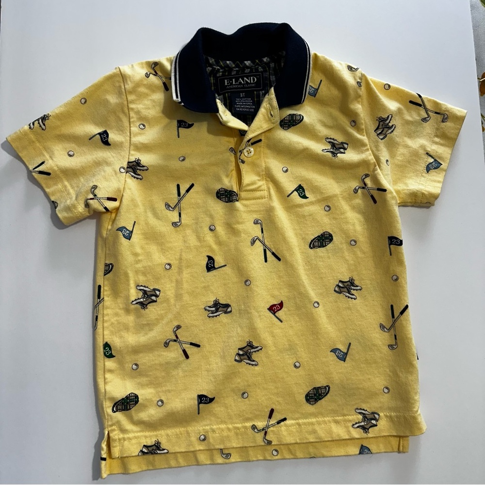 Eland Kids Yellow Polo Shirt